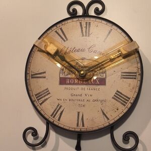 Chateau Bordeaux Vintage Wall/Desk Clock